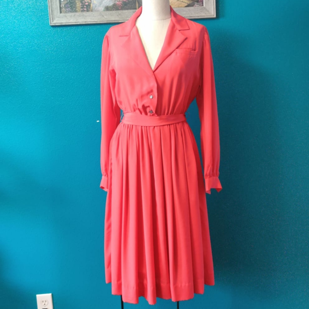 Jack Mulqueen vintage style silk dress